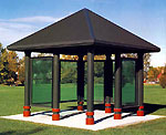 Skylark - Renaissance Bus Shelter ST-4 with Windscreens